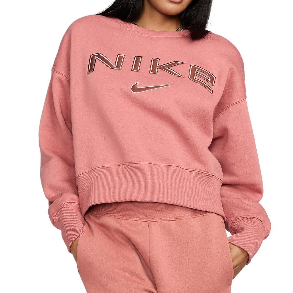 New Nike Sportswear FW/AW24 Sweatshirt Women's Canyon Pink FV7675-634