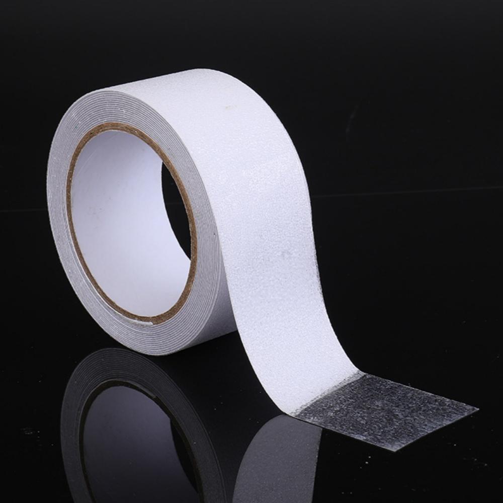 

1roll 5m/196.85in Anti-slip Tape Outdoor Anti Slip Stickers Anti Slip Strong Adhesive Traction Tape Stairs Floor Tread Step 25mm&5m чистый