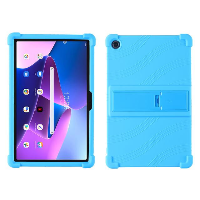 

Stand Case for Lenovo Xiaoxin Pad 10.6 2022 Tab M10 Plus 3rd Gen TB125 TB128FU XU K10 Pro TB223FC TB226XC Soft Silicone Cover K10 Pro TB223FC небо синє кольору