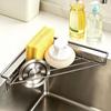 Triangle Dish Drying Rack Kitchen Sink Organizer Corner Over the Sink Sponge Rag Holder Foldable Stainless Steel Drainer
