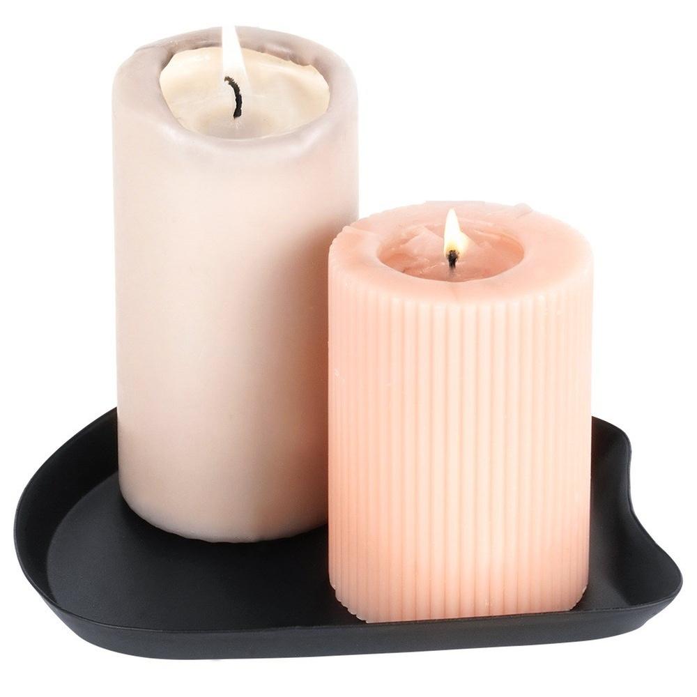 Black Base Tray for Decorative Arrangements Candles Tealights Candlestick