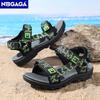Children Casual Flat Sandals Boys Summer Beach Shoes Breathable Open Toe Non-Slip Kids Walking Footwear
