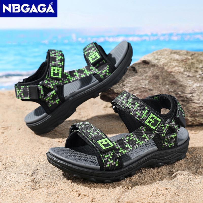 Children Casual Flat Sandals Boys Summer Beach Shoes Breathable Open Toe Non-Slip Kids Walking Footwear