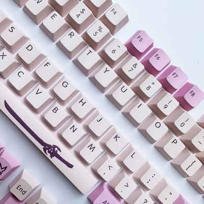 XDA Profile 134Keys PBT Keycaps Dye Sublimation for MX Switch 61/64/68/78/84/87/96/98/104/108 Mechanical Keyboard Key Caps