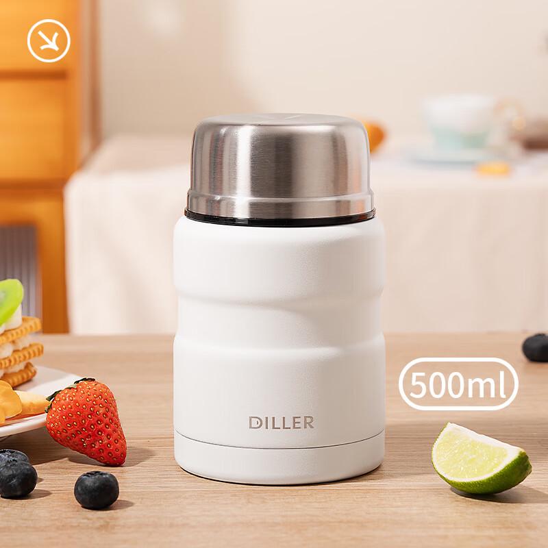 Diller Portable 304 Stainless Steel Insulated Food Jar 500ML