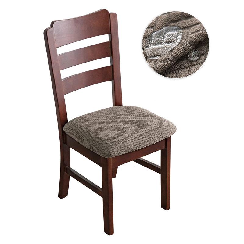 Real Waterproof Chair Cover Stretch Dining Room Seat Covers Chair Cheap Washable Jacquard Chair Covers For Home Hotel Kitchen