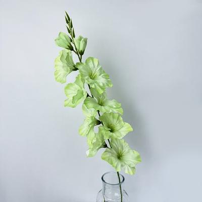 New 80cm Simulation Gladiola Flower 3D Long Branch Artificial Flower Silk Silk Fake Bloom Party Decor