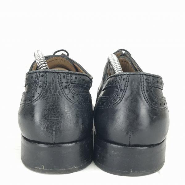 Mercante Fiorentini Italy Leather Punch Cap-Toe Dress Shoes Men’s 28.5 Black(USED)