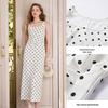 Xiangying Retro Polka Dot Sling Midi Dress
