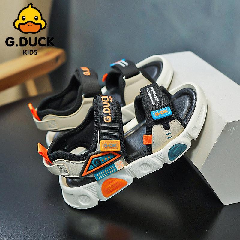 Little Yellow Duck Classmate Boys Sandals Summer 2025 New Soft-soled Girls Shoes Children's Open Toe 6 Beach Shoes 9 Years Old