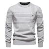 Autumn And Winter New Men'S Crew Neck Pullover High-Quality Foreign Trade Men'S Solid Color Sweater