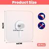 Adhesive Hooks - 20pcs Strong - For Picture Frame/Poster/Photo/Clock Nail-Free