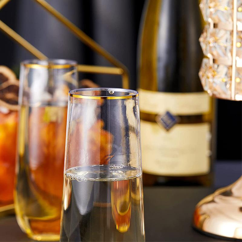 

270Ml Shatterproof Plastic Wine Glass Unbreakable Pet Red Wine Tumbler Glasses Cups Reusable Transparent Fruit Juice Beer Cup