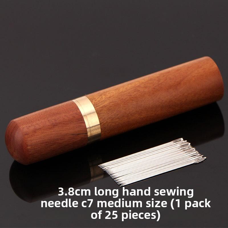 Ebenholz-Röhre Großes Loch Spitze Nähnadel für Handnähen, Handgefertigte Stickerei für Quilts, Stahlnadel