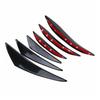 6pcs Universal Gloss Black Car Auto Front Bumper Fins Spoiler Canards Refit