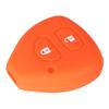 KEYYOU Silicone Key Shell Remote Key Case Cover For TOYOTA Corolla Hilux Vitz Rav4 Aqua Camry Land Cruis Car-styling 2 Buttons