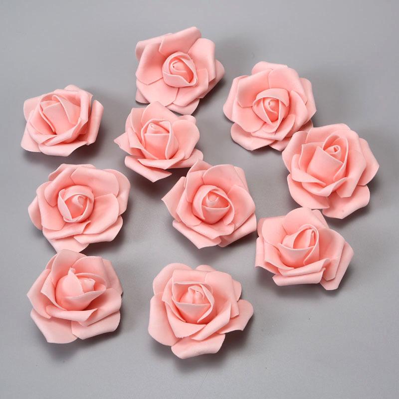 Free Shipping Foam Rose Heads - 5 Layer, 6.5cm Diameter, Artificial PE Flower Balls