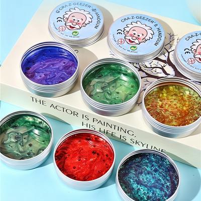 Putty Liquido di Cristallo Riutilizzabile Giocattoli Decompressione Trasparente Elastico Composto Modellante Non Tossico Artigianato Creativo Fatto a Mano Fai da Te
