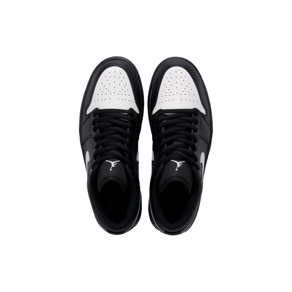 Jordan Air Jordan 1 Back To Future Low Top Vintage Basketball Shoes Unisex Black White 553558-043(Team990-)