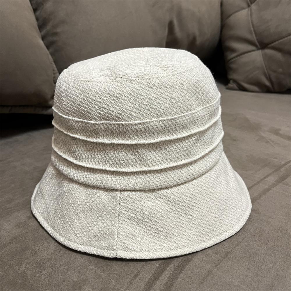 Bucket Hat Women's New Early Autumn Fashion Versatile Bucket Hat Shows a Small Face Casual Sunshade Basin Hat Women's Tide