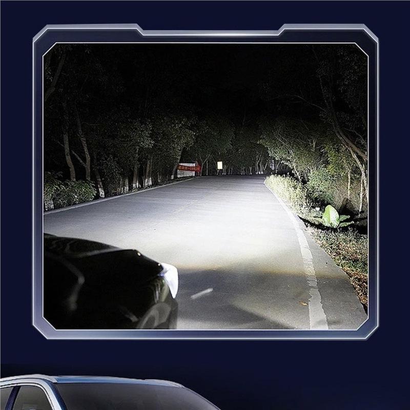 Dual-Lens Full LED Headlights for Sinotruk Howo 380/336, Super Bright Spotlight Flow.