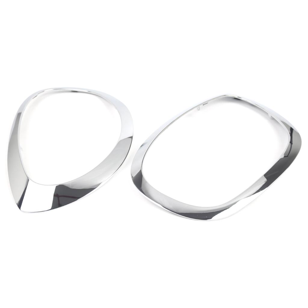 Headlight Trim, 2PC Left and Right Headlight Frame Bezel Surround Cover Replacement for BMW Mini F60 F61 2017 2023,