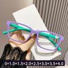 Fashion Square Frame Reading Glasses High Quality Spring Legs Anti Blue Light Presbyopia Eyewear Unisex Far Sight Glasses +2.5