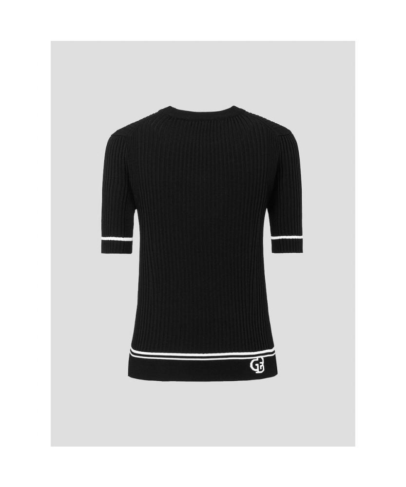 BEANPOLE GOLF [B_Under] Women'S Ribbed Mix Short Sleeve Pullover - Black