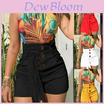 Stylish Women's High Waisted Button Shorts For Summer Casual Loungewear Comfort