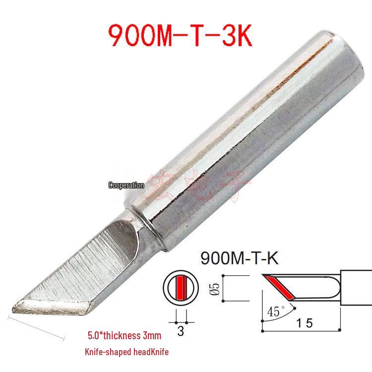 900M-T-K & 900M-T-SK White Drag Soldering Iron Tip - Knife Type