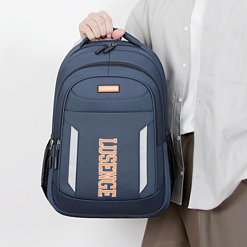 Schoolbag Large Capacity Backpack Oxford Cloth Water-proof Business Office Men's Computer Backpack Daily Commuter Student School Bag