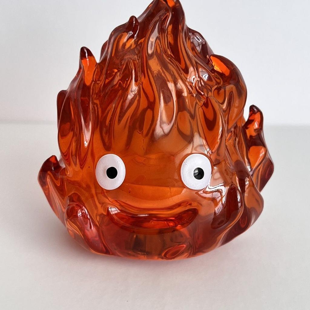 Objects Lamp Cartoon Cartoon Calcifer Anime 12cm Candle Desktop Action Figures Model Statue Pvc Model Collection Ornament Toys