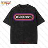Klos 955 Logo Famous Classic Rock Radio Station 9512 Vintage Oversized Tshirt Avus