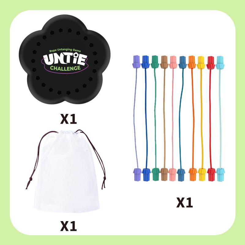 

Twisted Rope Puzzle Game Brainy Knots Rope Untangling Board Game, Rope Knots Challenge Game, String Solution Central Lacing Toys светло-серый