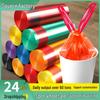 Handheld Large Black Drawstring Trash Bags, Household Thickened Disposable Plastic Bags