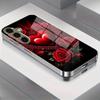 Gold-plated Tempered Glass Phone Case Compatible Galaxy S26 S25 S24 S23 S22 Ultra Plus Features Red Rose Sparkling Heart Design