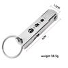 EGGEIL Set 11 in 1 Keychain Stainless Steel Bottle Opener with Outdoor Knife Durable 2-Piece Multi-Tool, Knife, Tool, Stretchable,