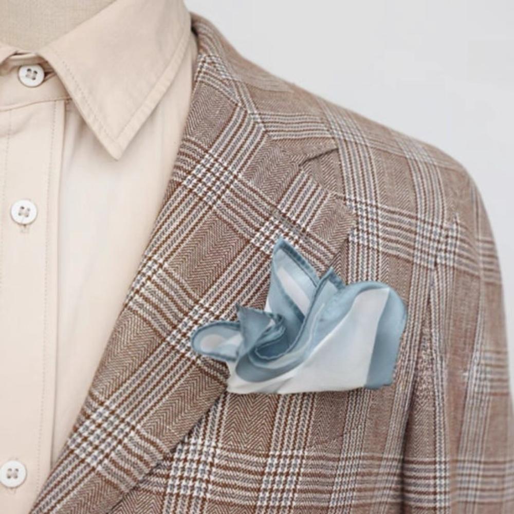 

Korean Men s Suit Pocket Square Vintage Chest Towel Handkercher Business Suit Hanky Banquet кавовий