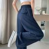 Cotton and Linen Summer Women's Wide Leg Full Pants High Waist Summer Female Elegant Minimalism Straight Loose Trousers