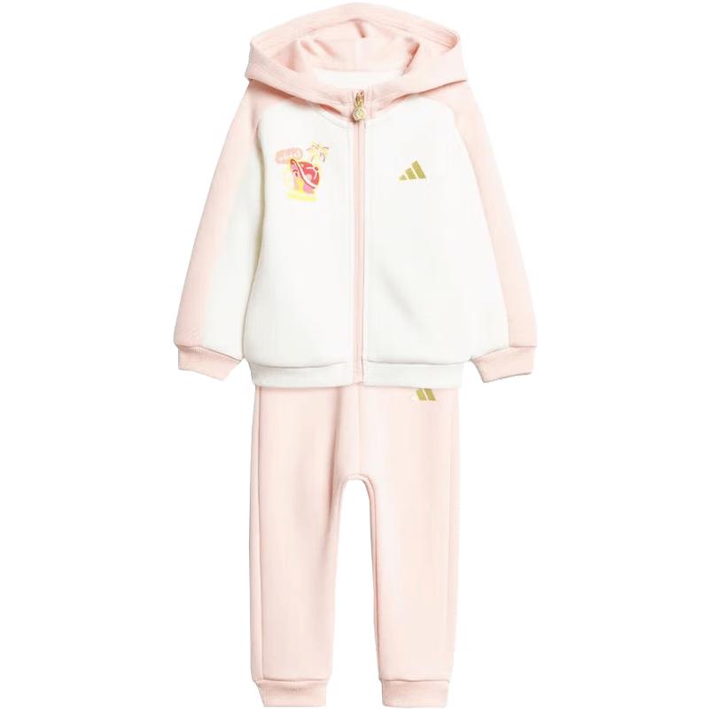adidas Baby Girl's Hooded Knit Tracksuit