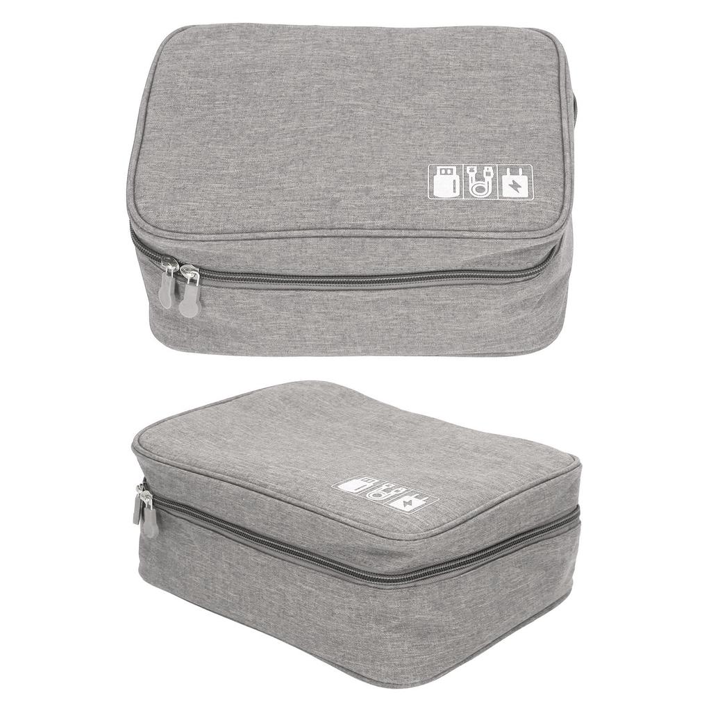 Data Cable Charger Bag Large Capacity Portable Electronic Accessory Storage Case for Mobile HDD Laptop Power Cord