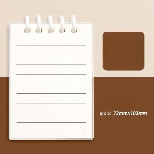 80 Sheets Square Lined A7 Pocket Notebook - High Quality Loose-leaf Mini Diary Book for Student School Supplies