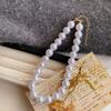 Pearl collarbone chain Women's versatile temperament Fashion niche necklace Neck chain Accessories