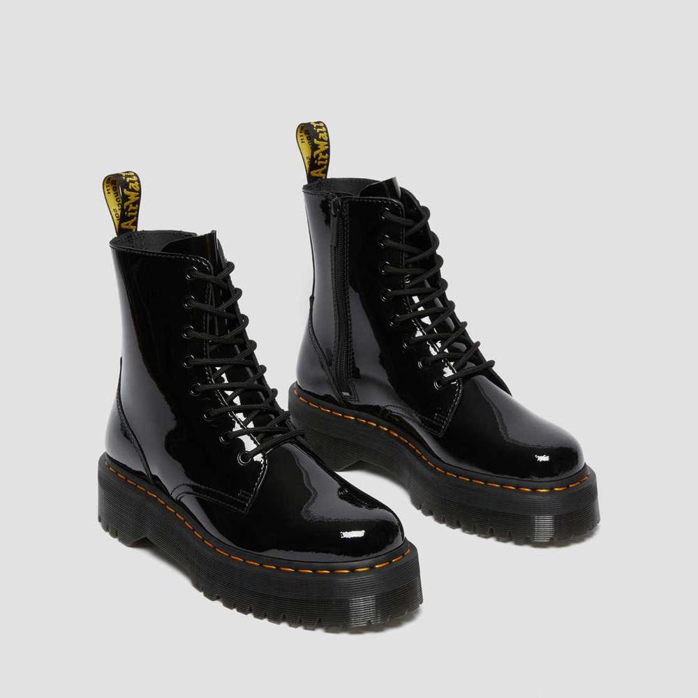 Boots Dr. Martens Schwarz Jadon Lack-Lamper