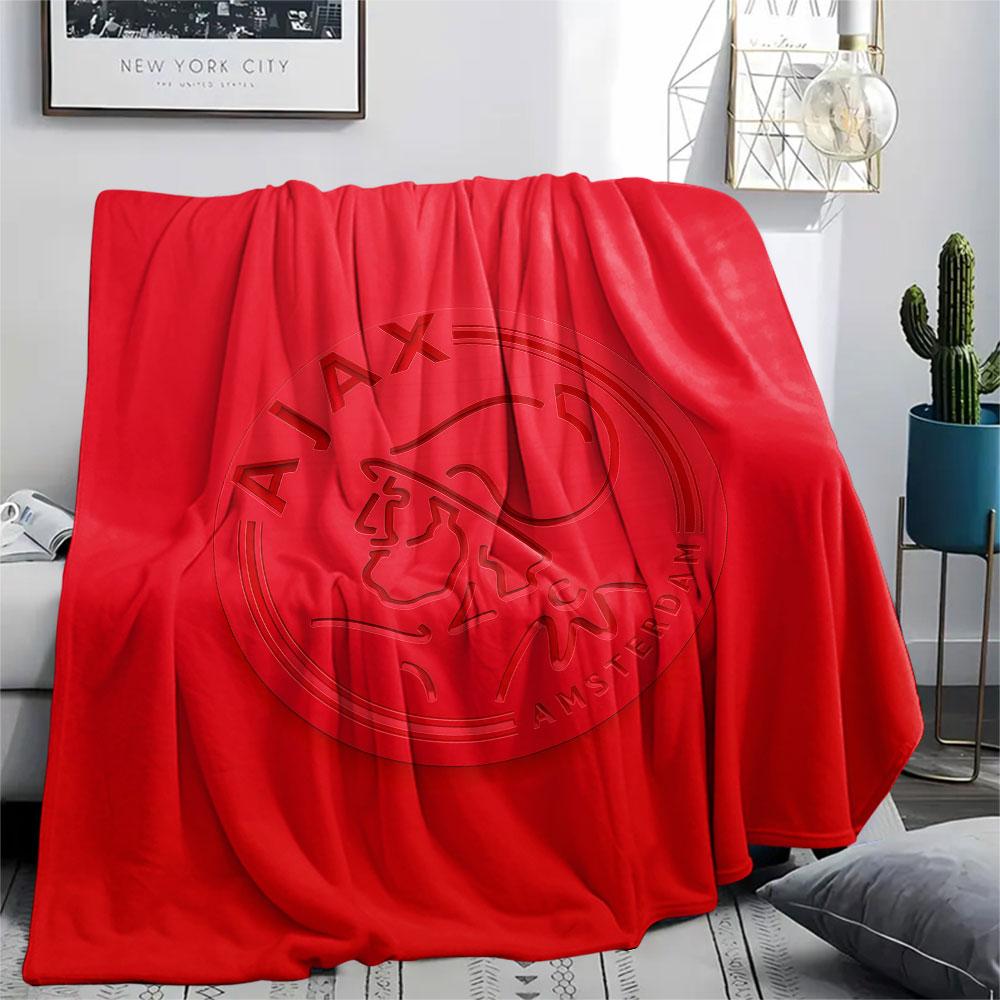 1PC AFC Ajax Patterned Flannel Blanket Suitable For All Seasons for Home Decor Warmth and Comfort Gifts Holiday Present