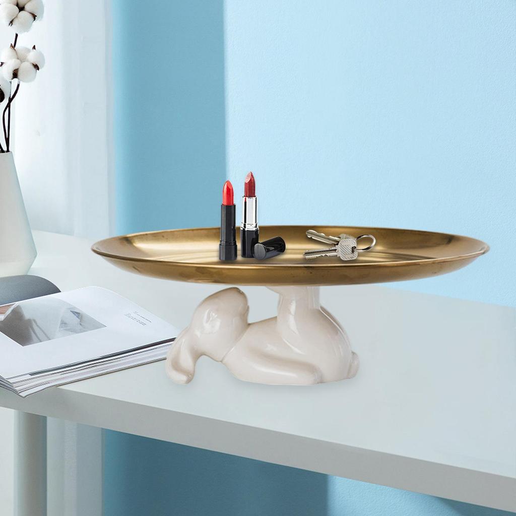 Bunny Dish Bowl Plate for Jewelry Necklace Bedroom Tableware Type