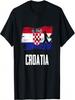 Kroatië Vlag Shirt Kroatisch Voetbalteam Kroatisch T-shirt(1)