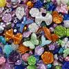 30g Colorful Mixed Butterfly Shell Acrylic Bead Loose Spacer Beads for DIY Necklace Bracelets Jewelry Making Accessories