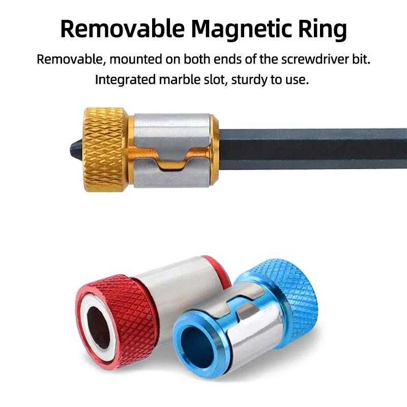 Magnetický držák bitů Magnetický kroužek Silný magnetizér Demagnetizér 6,35 mm Křížový držák bitů Ruční nářadí