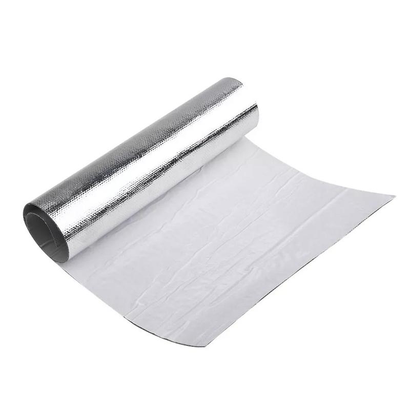 25x50cm 25x100cm 1pcs Car Heat Protection Film Car Fender Heat Auto Motorcycle Heat Shield Insulation Exhaust Engine Film Wrap